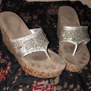 Beaded Summer Wedges